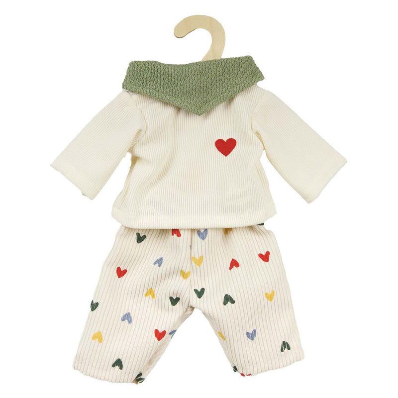 Afbeelding laden in galerijviewer, Heless poppen ribfluwelen broek hartjesconfetti, 35-45 cm
