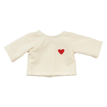 Heless poppen ribfluwelen broek hartjesconfetti, 35-45 cm