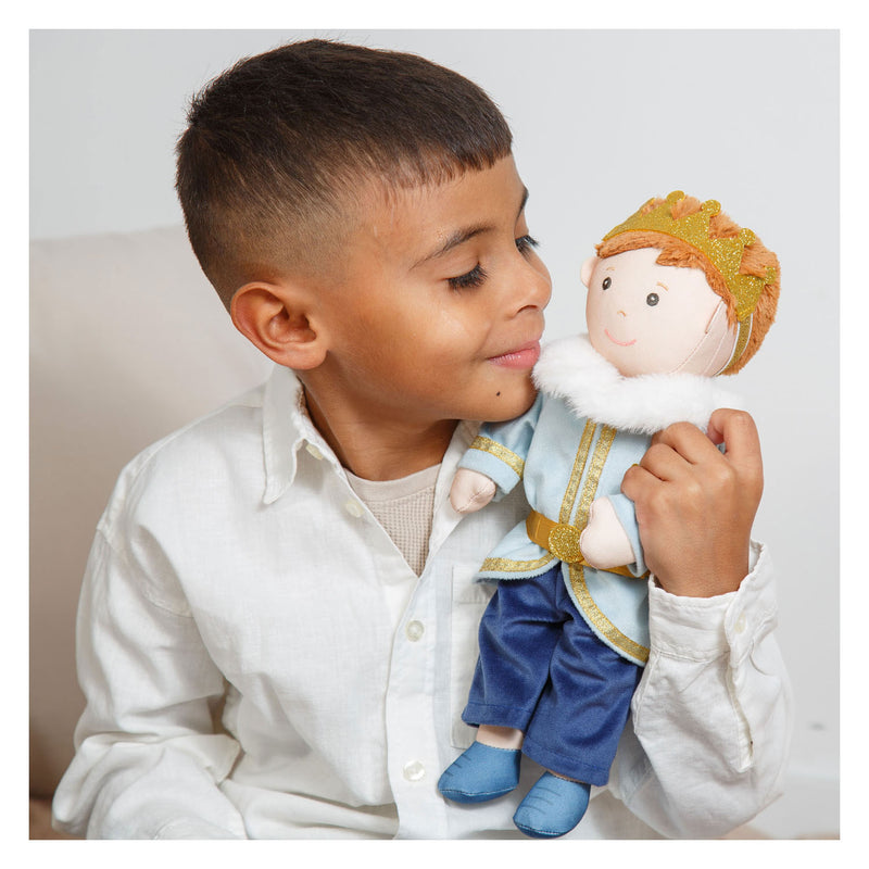 Load image into Gallery viewer, Heless poppenoutfit winterprins luka met kroon en kraag - maat 28-35 cm
