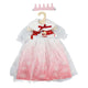 Heless poppenjurk winterprinses lumi met kroon en cape - maat 35-45 cm