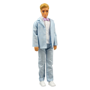 Heless lichtblauwe smoking voor modepoppen - 29cm