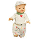 Heless jongens babypop met corduroy outfit - 34cm