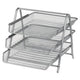 Brievenbakje 3-delig office depot 278x257x335mm zilver
