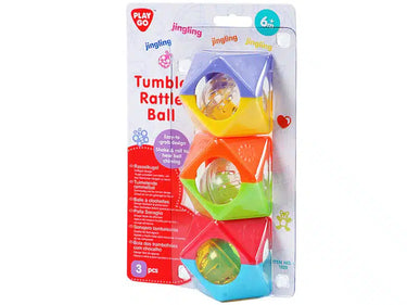 Playgo - tumble rattle ball 3 stuks