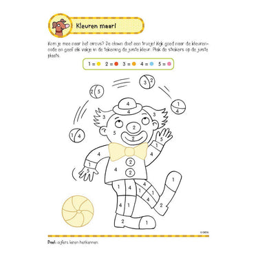 Deltas oefenboek met stickers-eerste telspelletjes 5-6 jaar