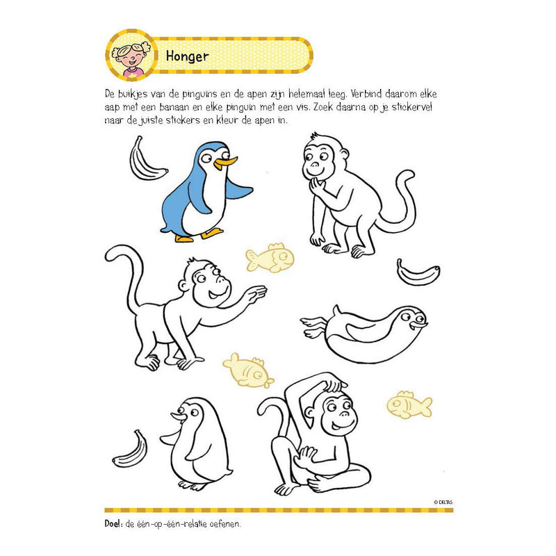 Load image into Gallery viewer, Deltas oefenboek met stickers-eerste telspel
