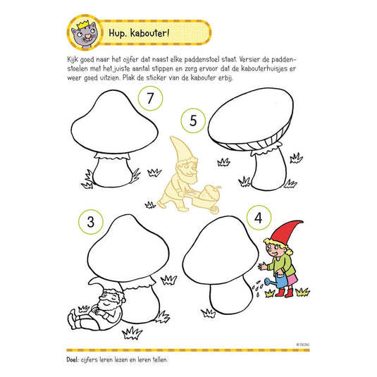 Deltas oefenboek met stickers-eerste telspel