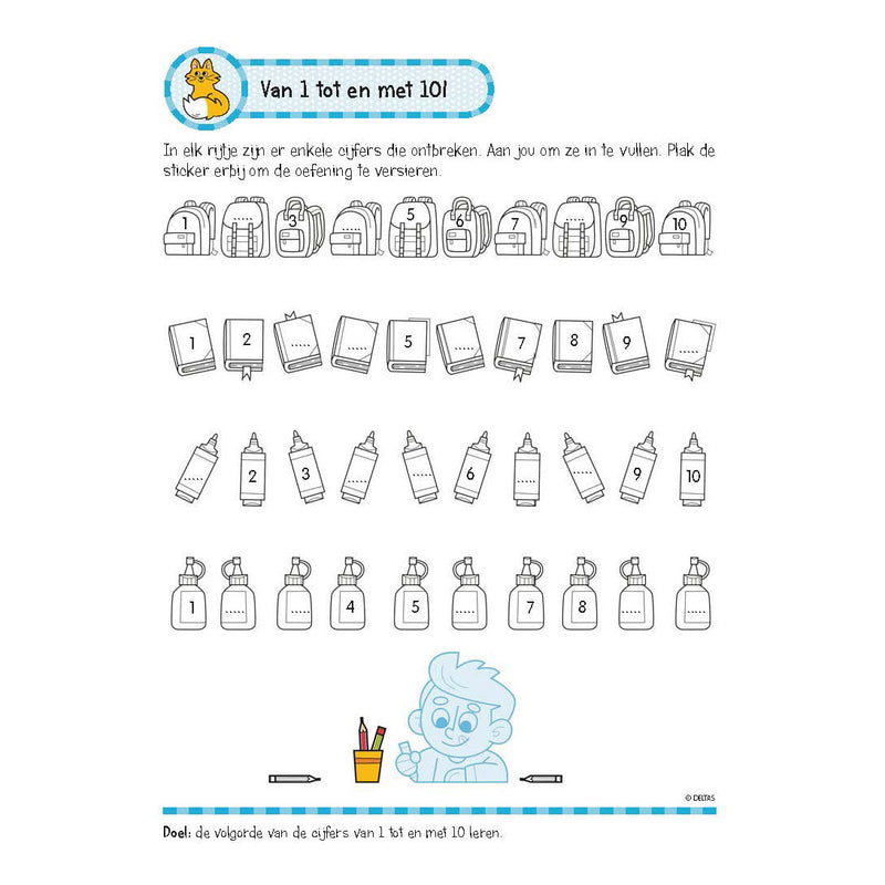 Load image into Gallery viewer, Deltas oefenboek met stickers - leuke rekenoefeningen (6-7 jaar)
