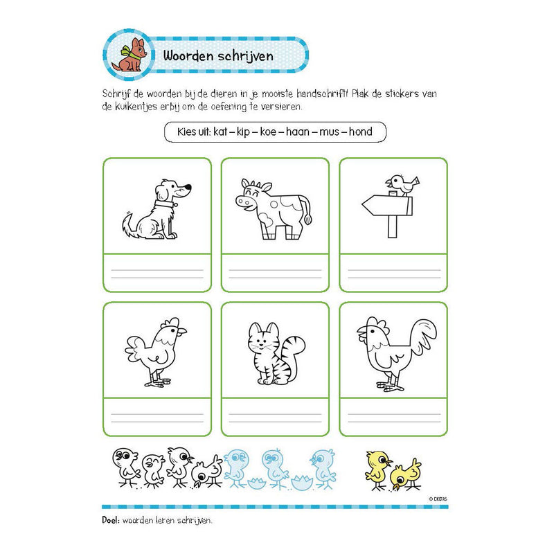 Load image into Gallery viewer, Deltas oefenboek met stickers - leuke schrijfoefeningen (6-7 jaar)
