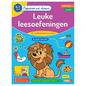 Deltas oefenboek met stickers- leuke lees