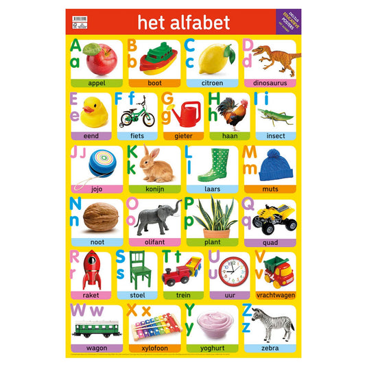Deltas educatieve poster - het alfabet