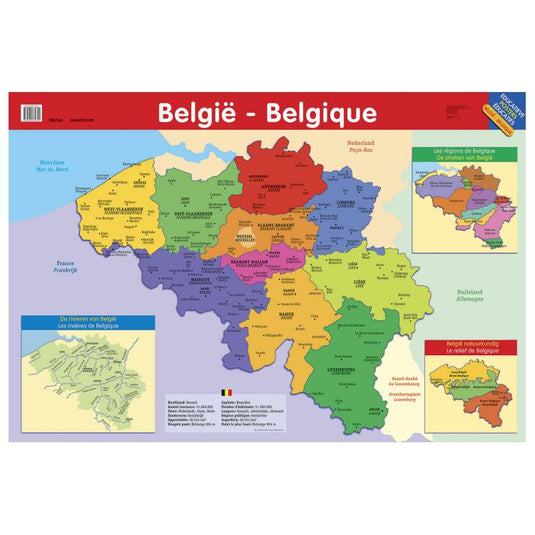 Deltas educatieve poster - belgie