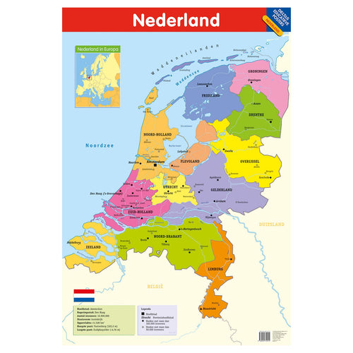 Deltas educatieve poster - nederland