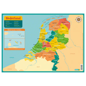 Deltas educatieve onderlegger - kaart nederland