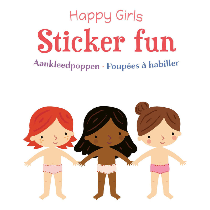 Load image into Gallery viewer, Deltas happy girls sticker fun - aankleedpoppen

