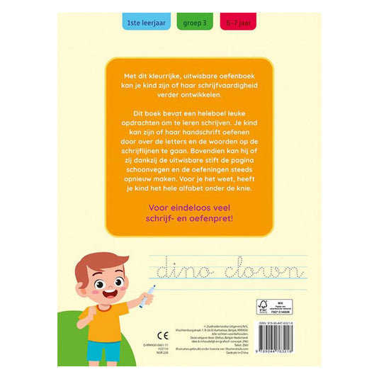 Deltas oefenpret met uitwasbare stift - ik leer schrijven