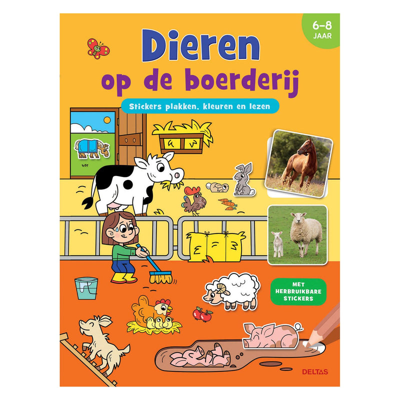 Load image into Gallery viewer, Stickerboek - Dieren op de boerderij
