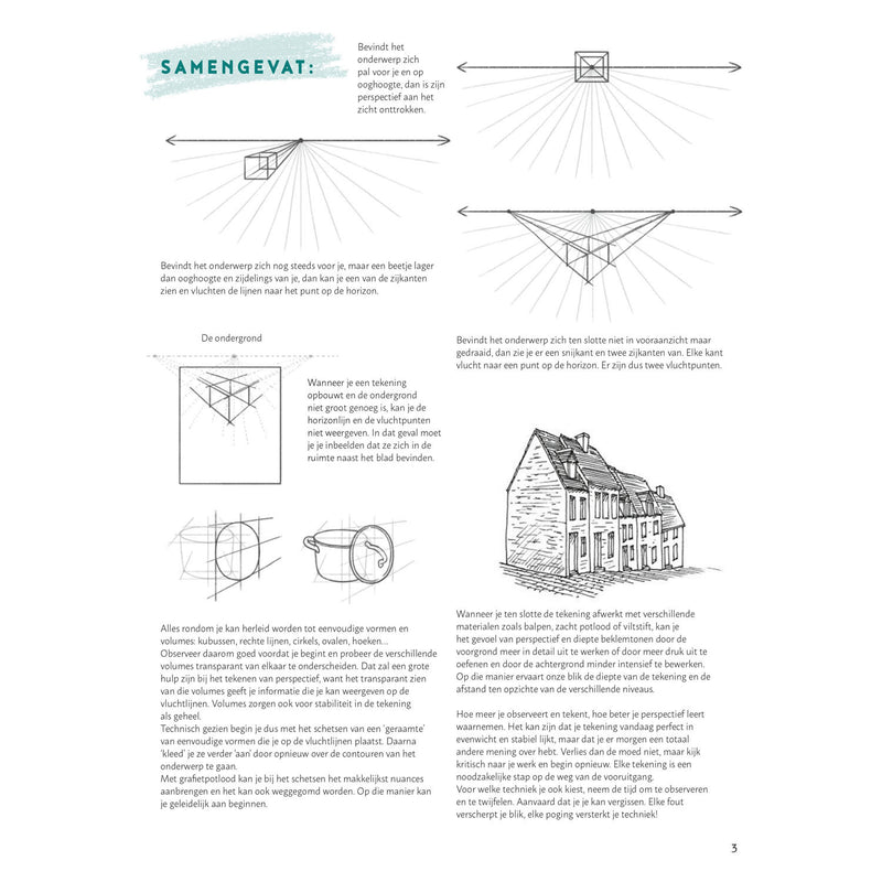 Load image into Gallery viewer, Deltas stap voor stap perspectief leren tekenen hobbyboek
