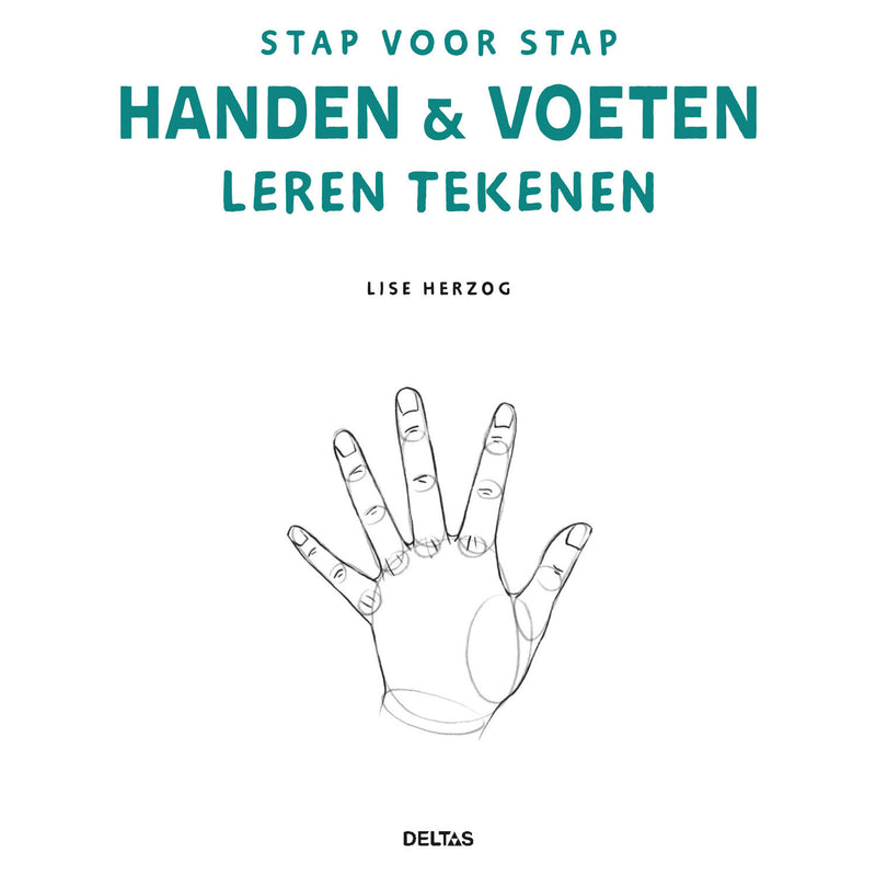 Load image into Gallery viewer, Deltas stap voor stap handen en voeten leren tekenen hobbyboek
