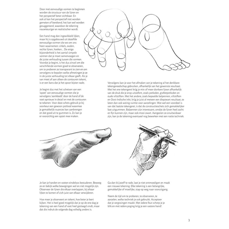 Load image into Gallery viewer, Deltas stap voor stap handen en voeten leren tekenen hobbyboek
