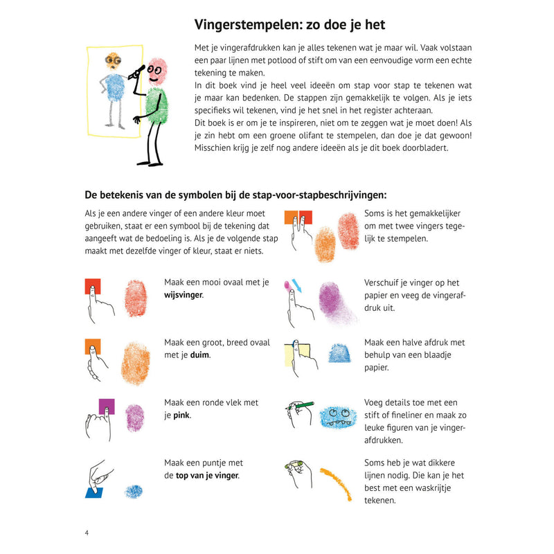 Load image into Gallery viewer, Deltas ik kan 101 dingen tekenen met vingerverf hobbyboek
