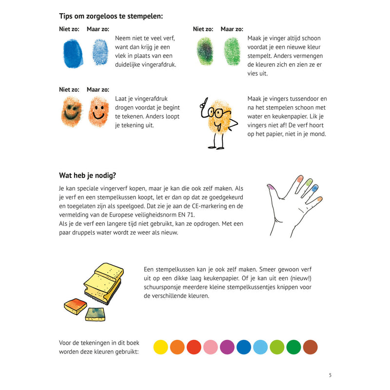 Load image into Gallery viewer, Deltas ik kan 101 dingen tekenen met vingerverf hobbyboek
