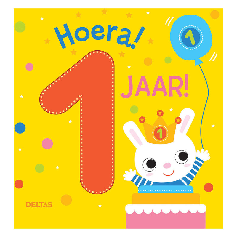 Load image into Gallery viewer, Deltas hoera! 1 jaar! kartonboek
