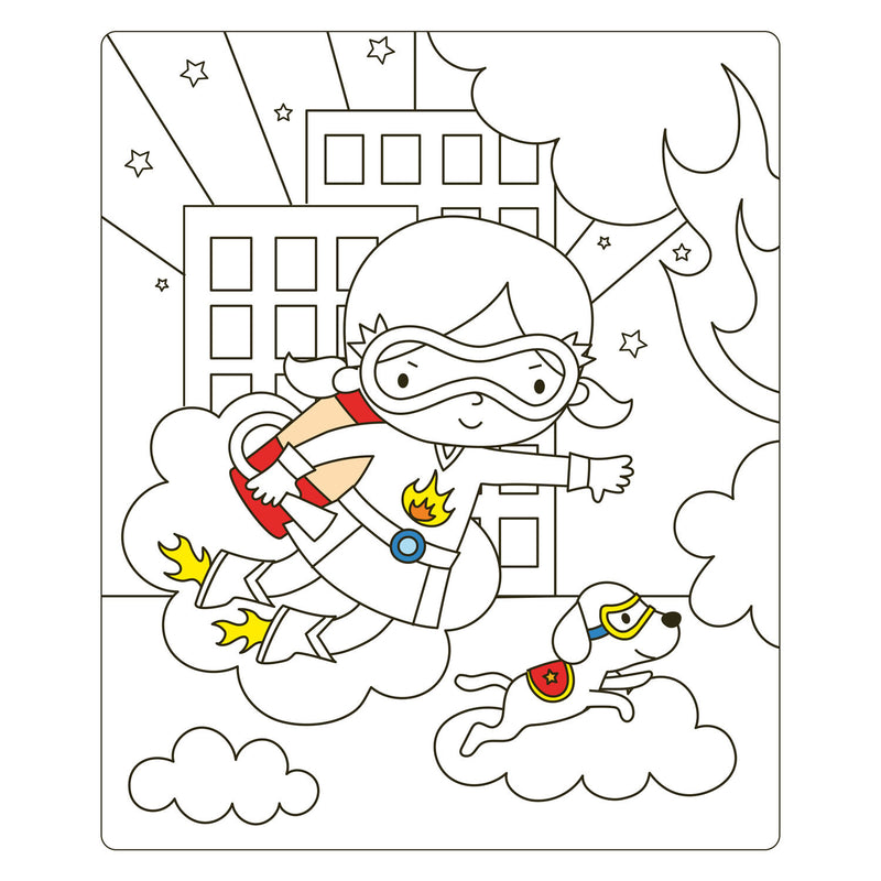 Afbeelding laden in galerijviewer, Deltas super girls sticker fun - aankleedpoppen super girls sticker fun - poupées à habiller

