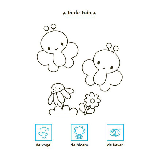 Deltas mijn eerste woordjes kleur- en stickerboek - 3-5 jaar