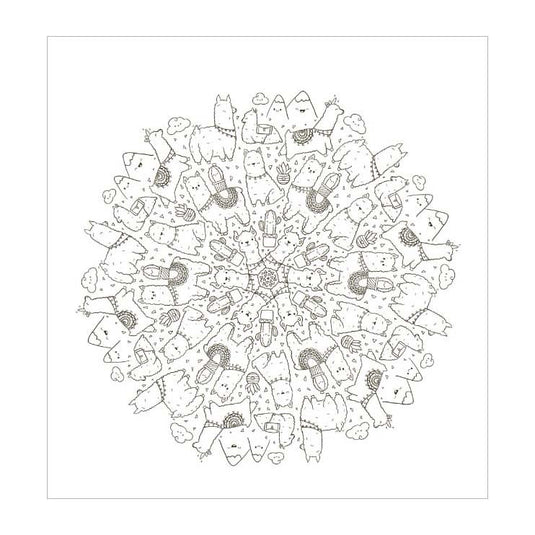 Deltas kawaii mandala kleurpret
