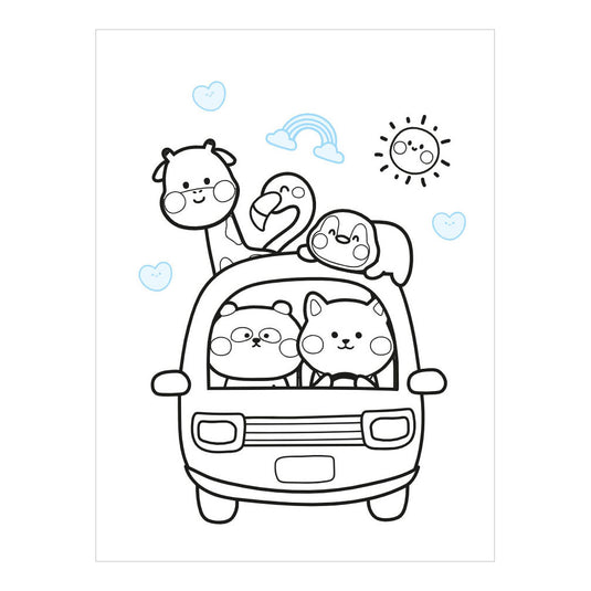 Deltas kawaii color and sticker fun kleurboek