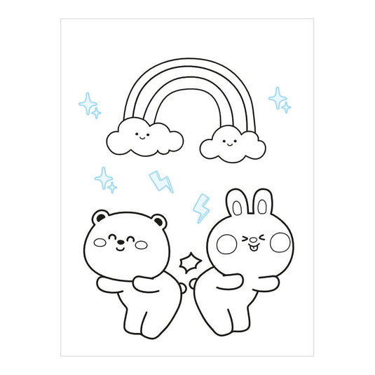 Deltas kawaii color and sticker fun kleurboek