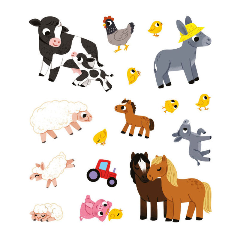 Afbeelding laden in galerijviewer, Deltas mijn eerste stickerboek kleine handjes - babydieren
