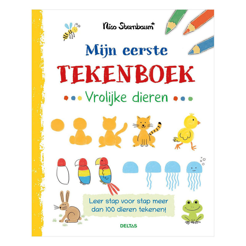 Afbeelding laden in galerijviewer, Deltas mijn eerste tekenboek - vrolijke dieren

