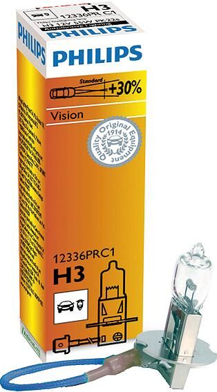 Philips hoofdlamp vision h3 lamps vision