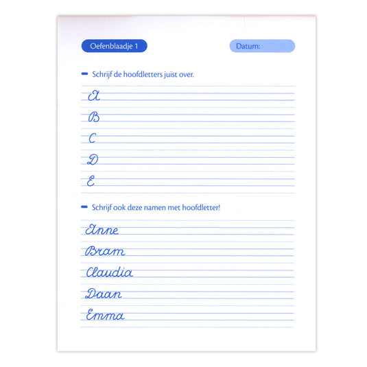 Deltas oefenblaadjes schrijven (7-8 j.)