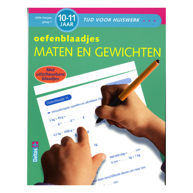 Load image into Gallery viewer, Deltas oefenblaadjes maten en gewichten (10-11j)
