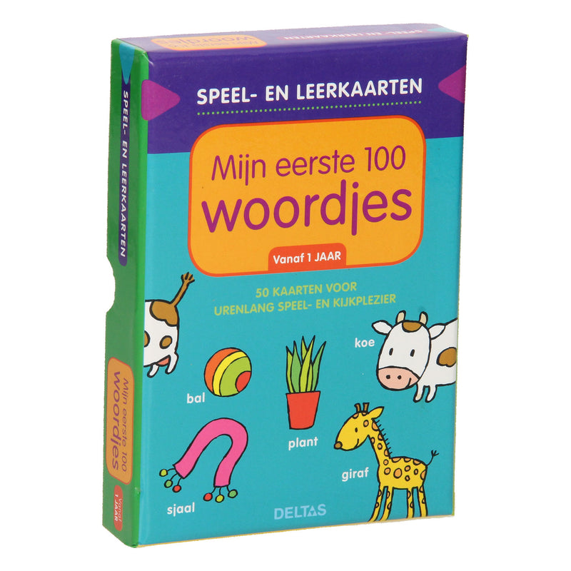Load image into Gallery viewer, Deltas speel- en leerkaarten - mijn eerste 100 woordjes
