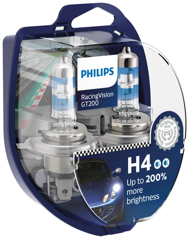 Philips hauptlampe racingvision gt200 lamp h4 12v kit racing vis. gt200
