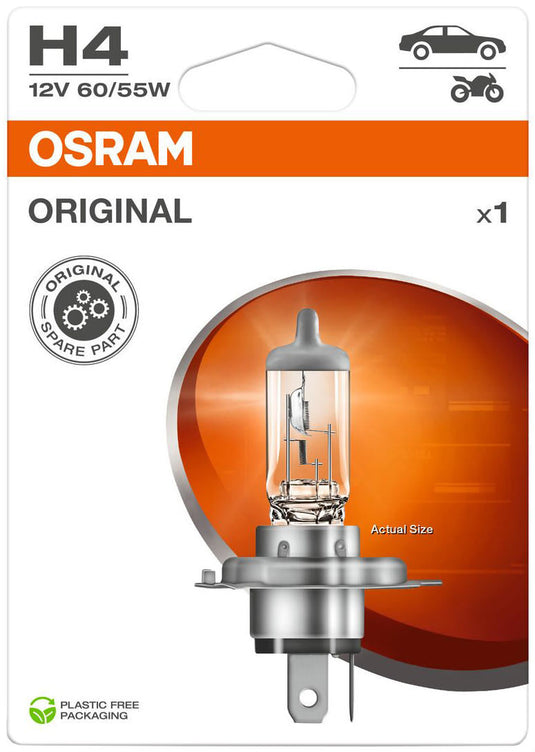 Osram koplamp h4 12v 60 55w sbent sockel p 43t