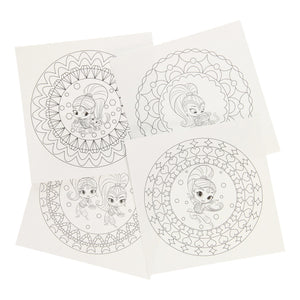 Shimmer shine mini mandala kleurboek