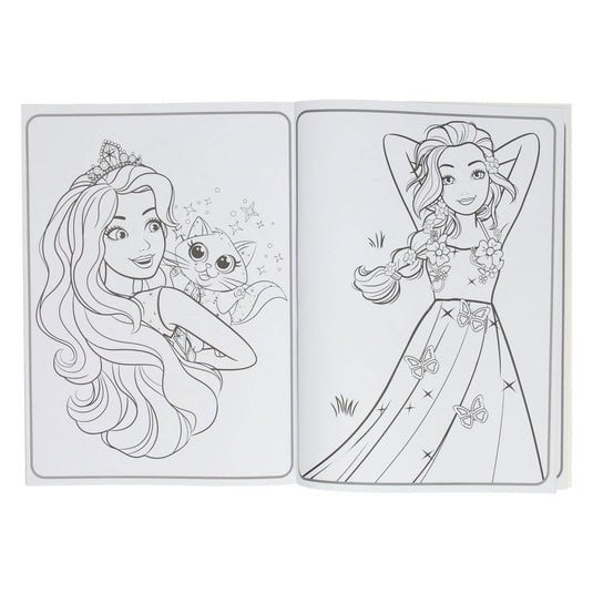 Boek specials nederland bv barbie colorama kleurboek