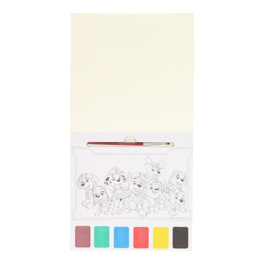 Waterverf kleurboek paw patrol