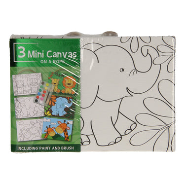 Wins holland canvas schilderset wilde dieren, set van 3 stuks