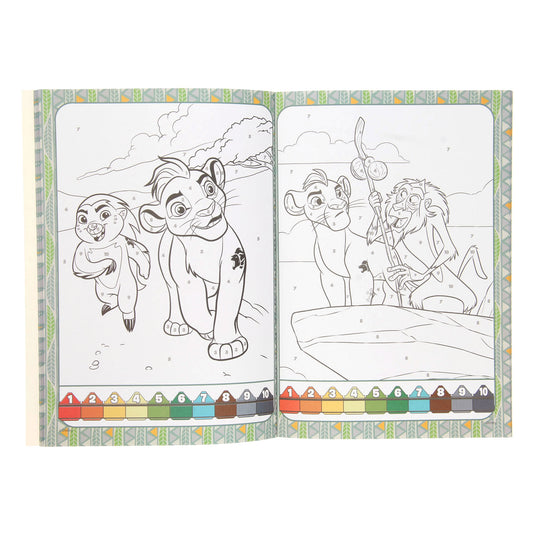 Boek specials nederland bv kleuren op nummer - lion king