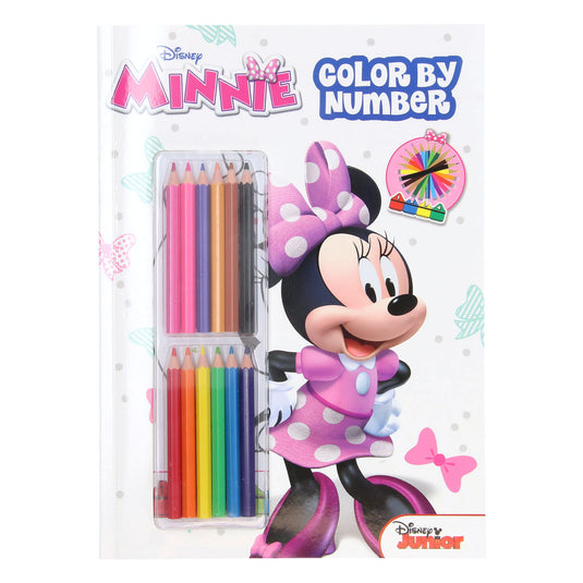 Boek specials nederland bv kleuren op nummer - minnie mouse