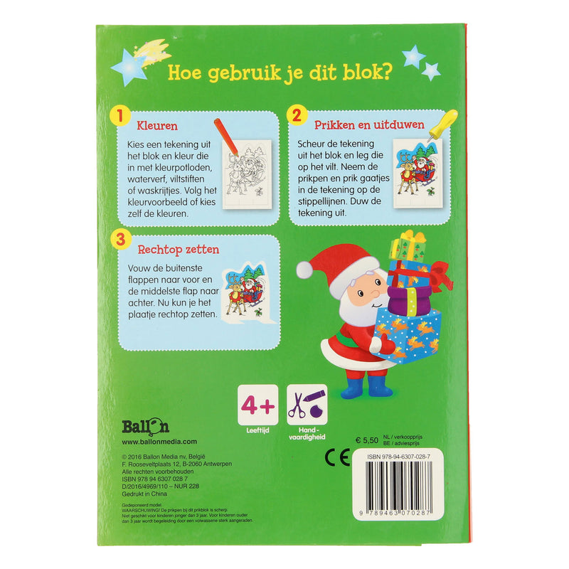 Load image into Gallery viewer, Boek Specials Nederland BV Kleuren Prikblok Kerstmis
