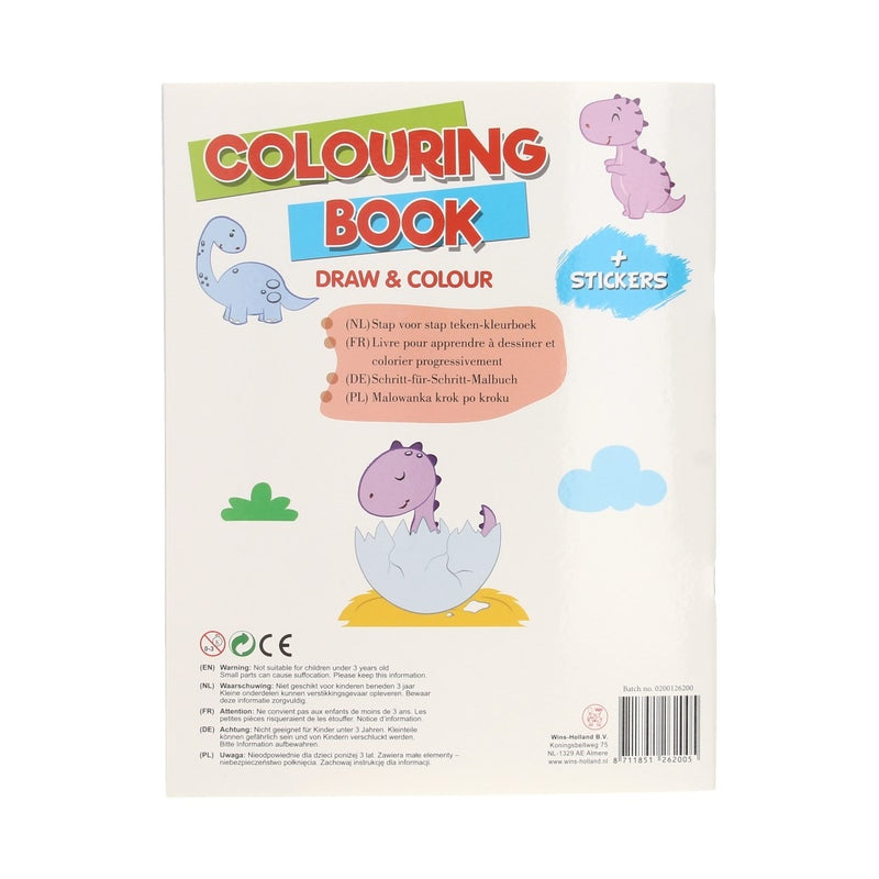 Load image into Gallery viewer, Leer tekenen kleurboek met stickers
