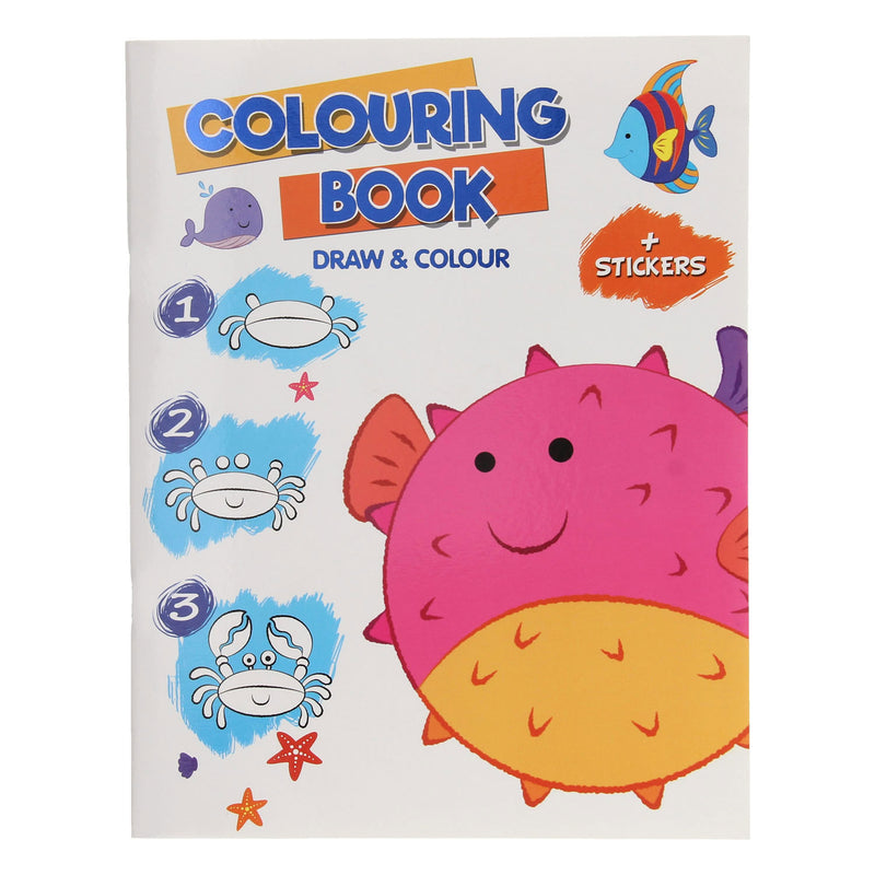 Load image into Gallery viewer, Leer tekenen kleurboek met stickers
