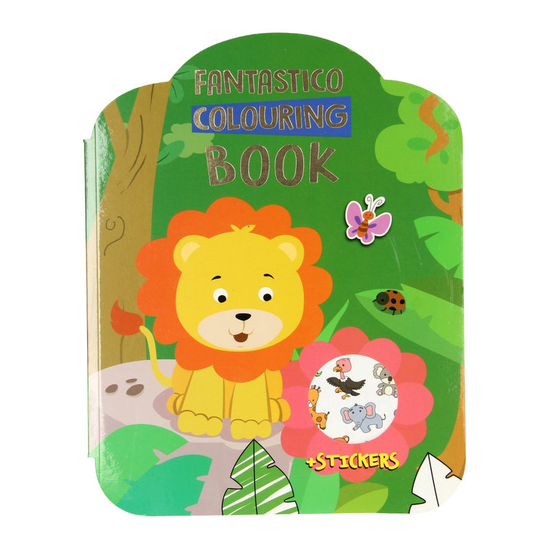 Load image into Gallery viewer, Wins holland fantastico kleuren stickerboek jungle
